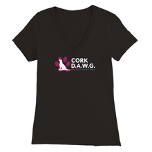 Load image into Gallery viewer, CDAWG Premium Women&#39;s V-Neck T-shirt
